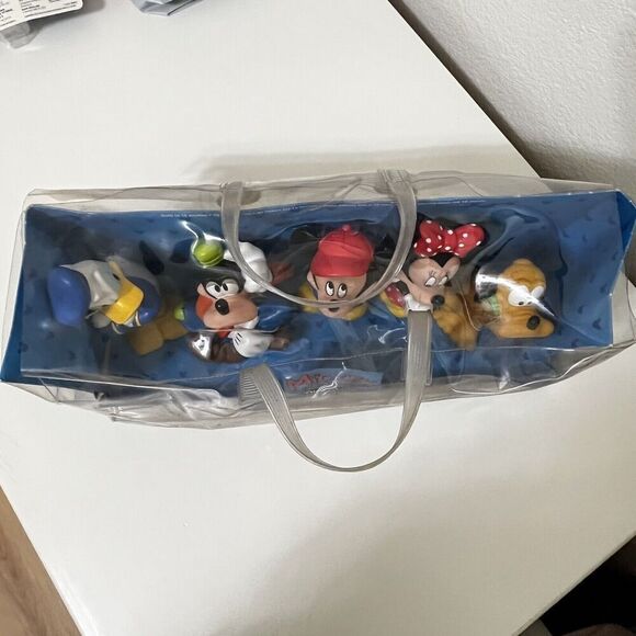 Vintage Disney Disneyland Mickey & Friends Bath Infant Squeeze Toys Set of 5 NEW - Picture 12 of 12